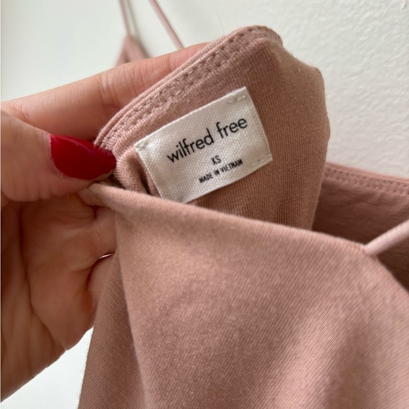 XS Aritzia WILFRED FREE Tiny Dress in Blush - Picture 5 of 14